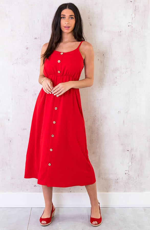 Peeptoe Sleehakken Rood – shoparchief, foto 5