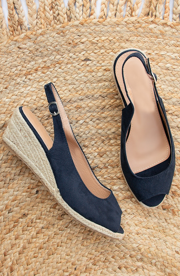 Peeptoe Sleehakken Marine – shoparchief