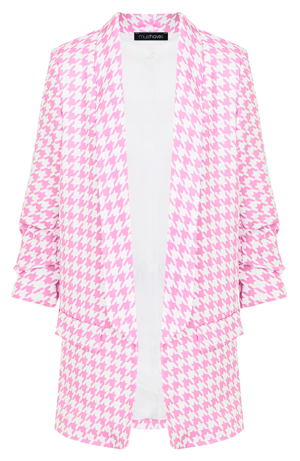 Pied De Poule Blazer Roze – shoparchief, foto 4