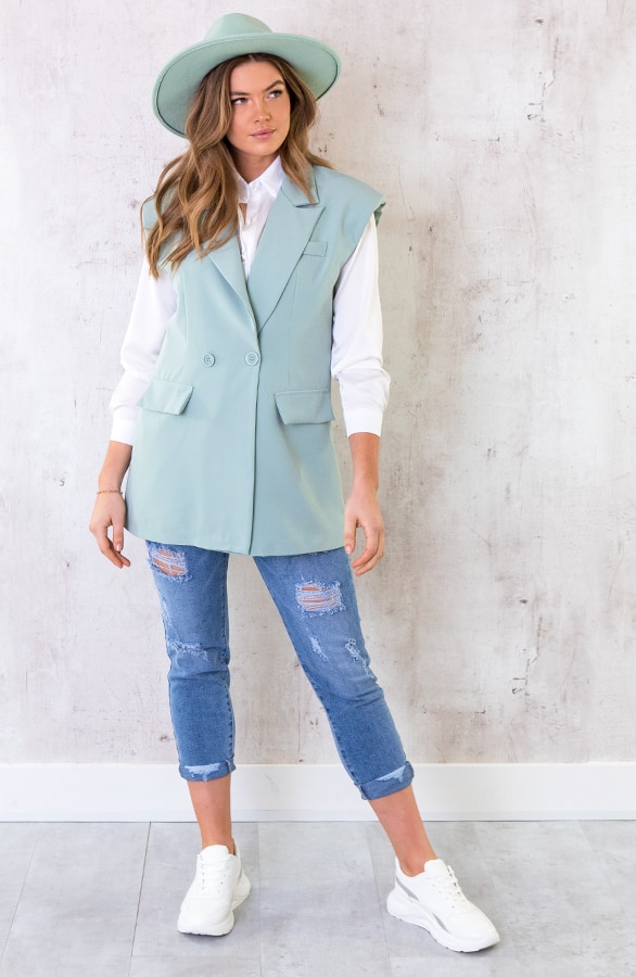 Pocket Gilet Mint – shoparchief, foto 3