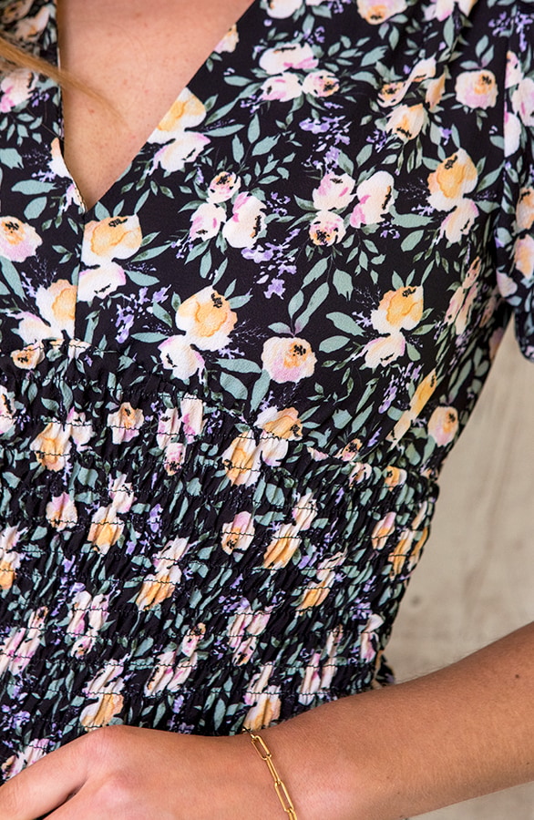 Smocked Jurk Met Lemon Print – shoparchief, foto 6