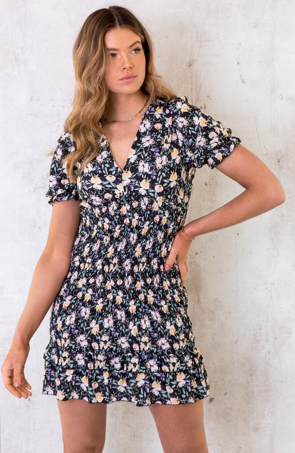 Smocked Jurk Met Lemon Print – shoparchief, foto 2