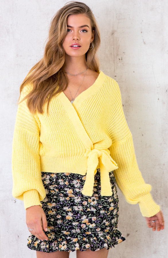 Smocked Rok Print Lemon – shoparchief, foto 3
