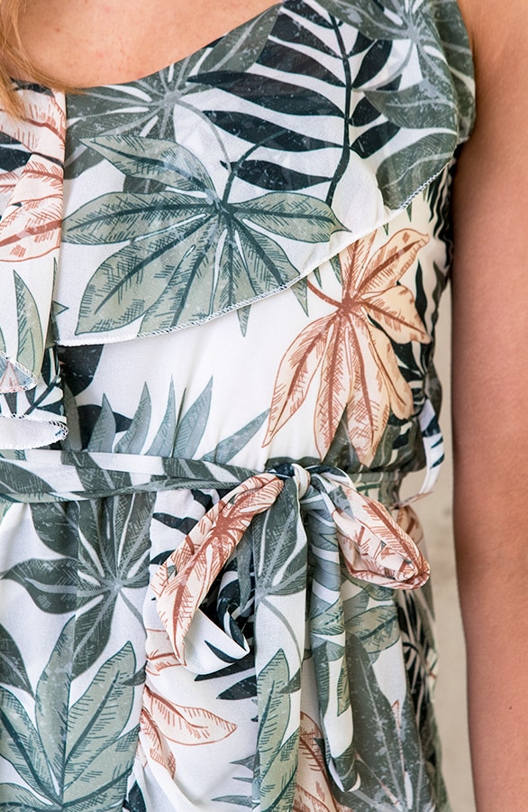 Spaghetti Jurk Leaves – shoparchief, foto 5