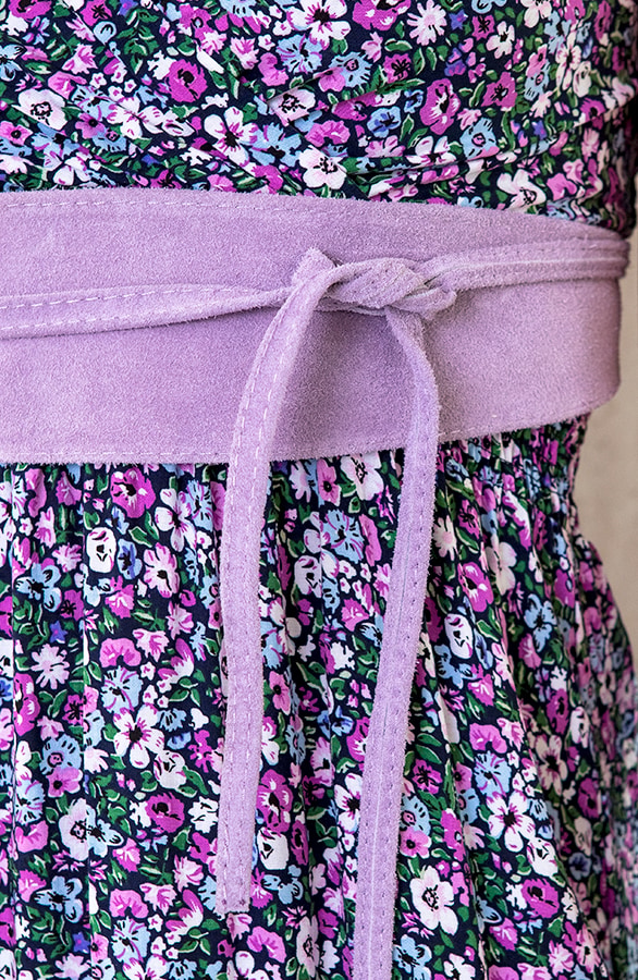 Suede Wikkelriem Lila – shoparchief, foto 4