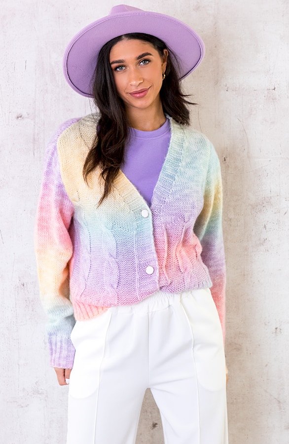 Tie Dye Kabel Knopen Vest – shoparchief