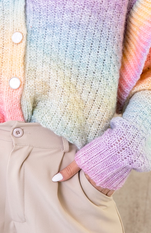 Tie Dye Ruffle Vest Pastel – shoparchief, foto 5