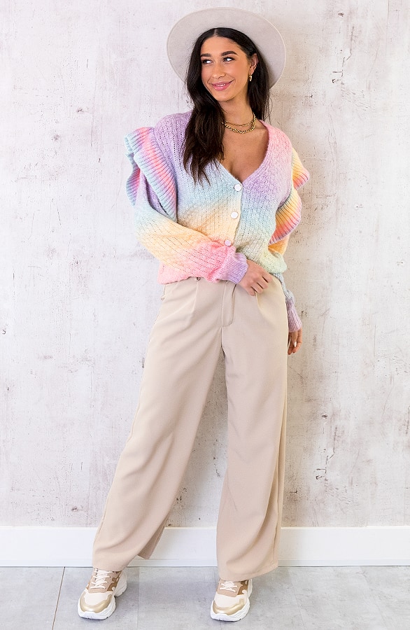 Tie Dye Ruffle Vest Pastel – shoparchief, foto 6
