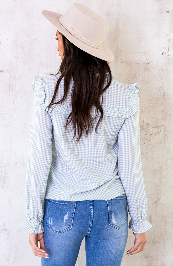 Vichy Blouse Mint – shoparchief, foto 3