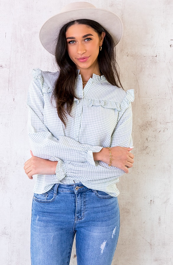 Vichy Blouse Mint – shoparchief, foto 2