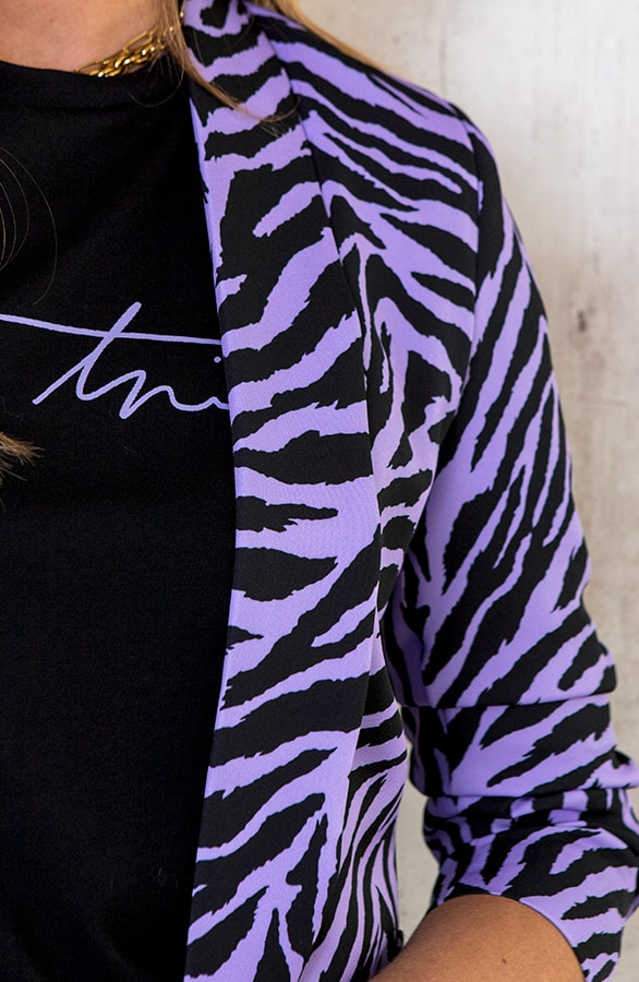 Zebra Blazer Lila – shoparchief, foto 6