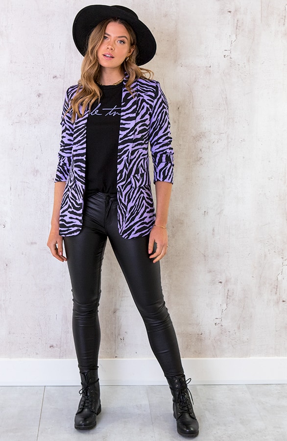 Zebra Blazer Lila – shoparchief, foto 2