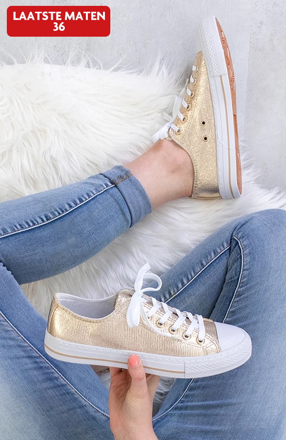 Sneakers Dames Goud – shoparchief