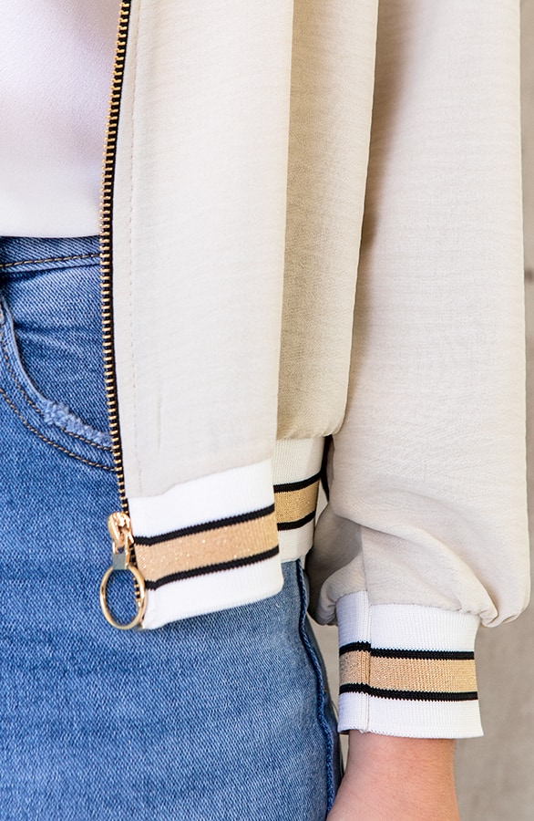Bomber Jasje Beige – shoparchief, foto 4