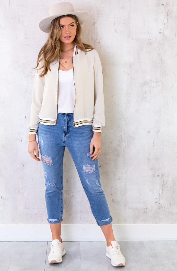 Bomber Jasje Beige – shoparchief, foto 5