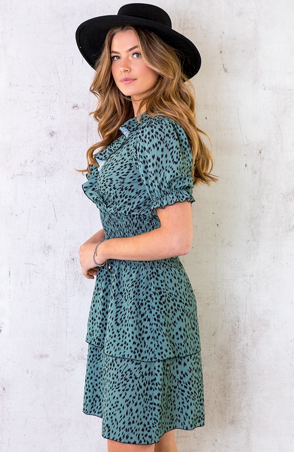 Cheetah Laagjes Jurk Army – shoparchief, foto 2