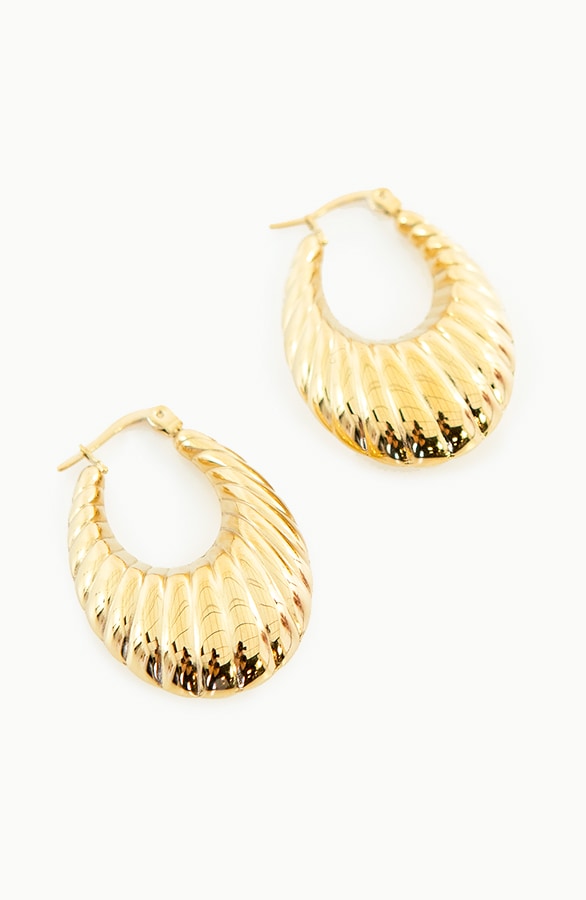 Croissant Oorbellen Goud – shoparchief