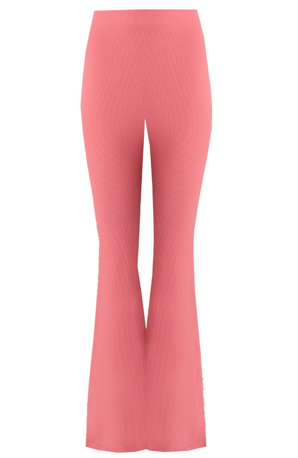 Flared Broek Extremely Stretch Koraal – shoparchief