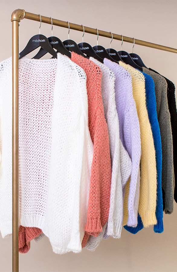 Oversized Knitted Vest Dust – shoparchief, foto 9