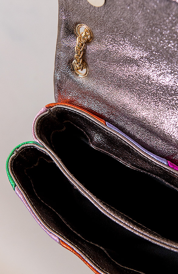 Leather Rainbow Chain Bag Small – shoparchief, foto 3
