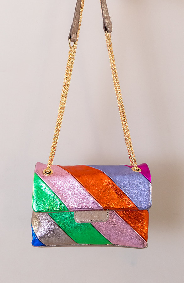 Leather Rainbow Chain Bag Small – shoparchief