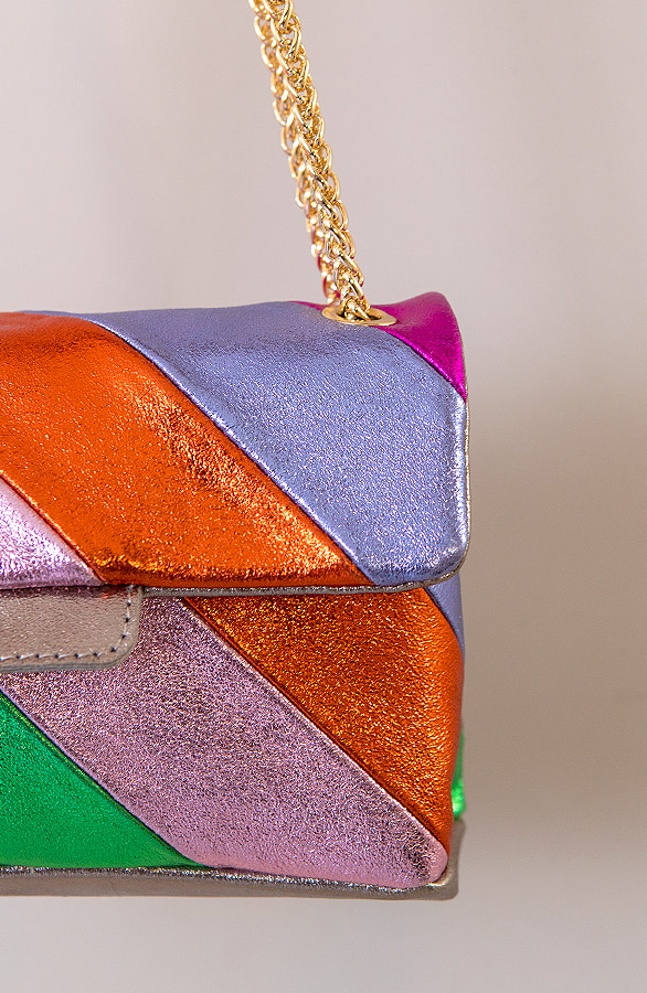 Leather Rainbow Chain Bag Small – shoparchief, foto 4