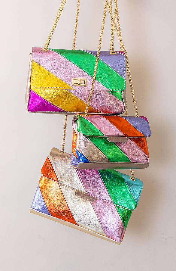 Leather Rainbow Chain Bag – shoparchief, foto 6