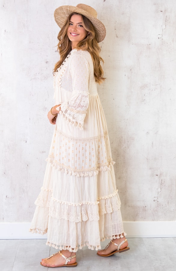 Maxi Katoenen Boho Jurk – shoparchief, foto 3