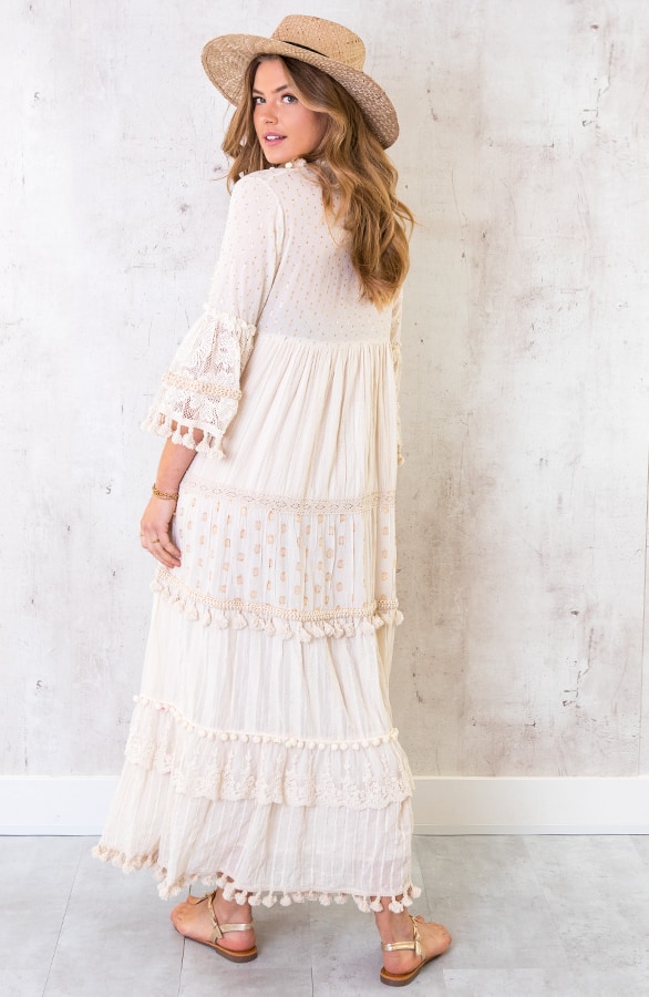 Maxi Katoenen Boho Jurk – shoparchief, foto 4