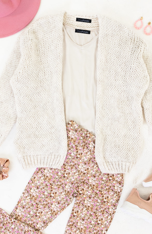 Flared Hose Blumen Beige, Shoparchiv, Foto 12