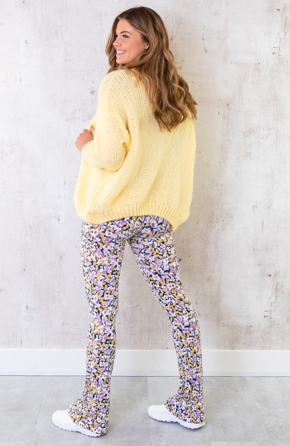 Flared Broek Print Lila – shoparchief, foto 5