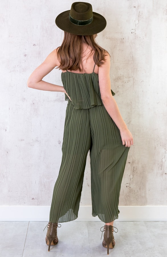 Plisse Jumpsuit Army – shoparchief, foto 4