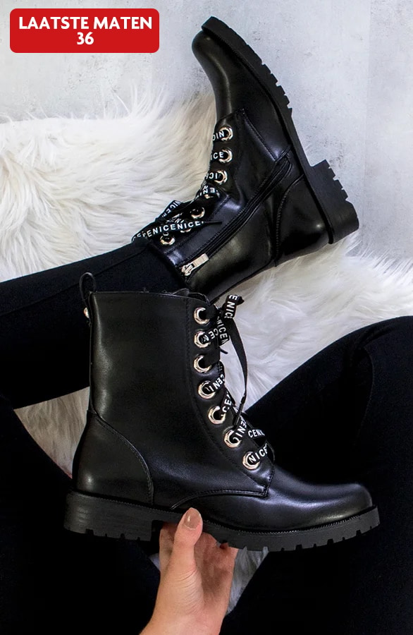 Veter Boots Dames Zwart – shoparchief
