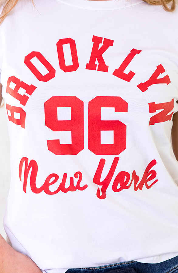 Brooklyn It Shirt Wit Rood – shoparchief, foto 3