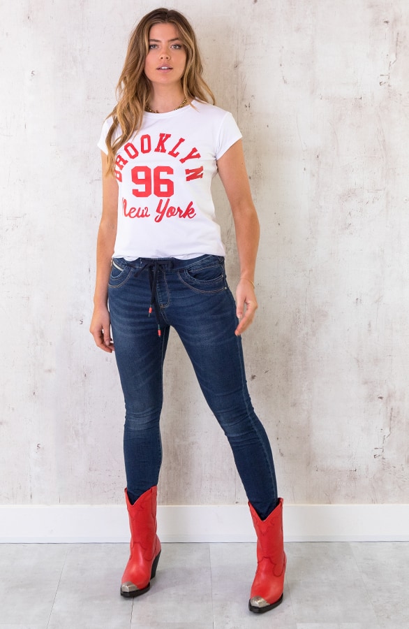 Brooklyn It Shirt Wit Rood – shoparchief, foto 6