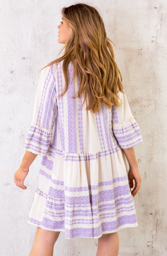 Katoenen Kelim Tuniek Lila – shoparchief, foto 4