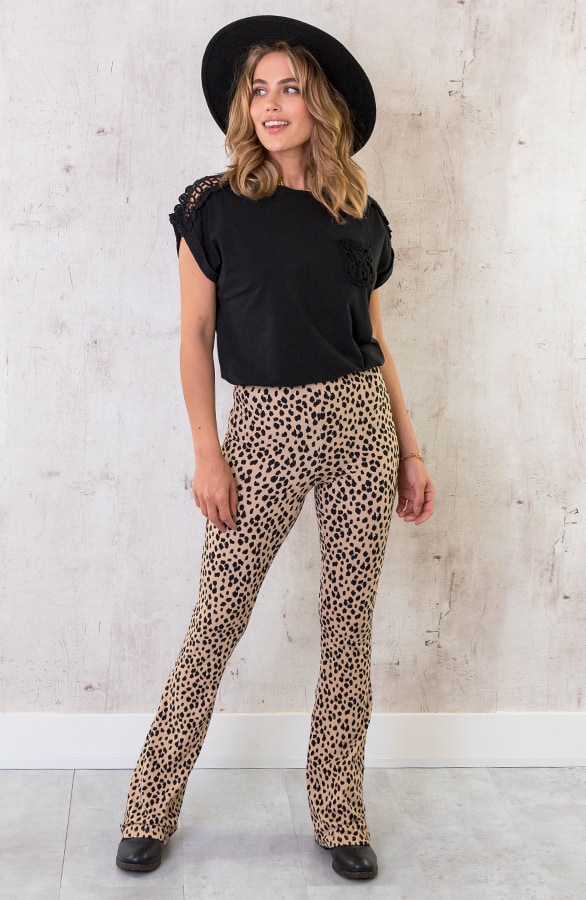 Katoenen Pocket Top Gehaakt Zwart – shoparchief, foto 5