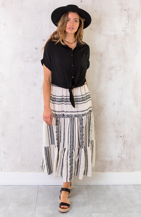 Kelim Maxi rok Zwart – shoparchief, foto 2
