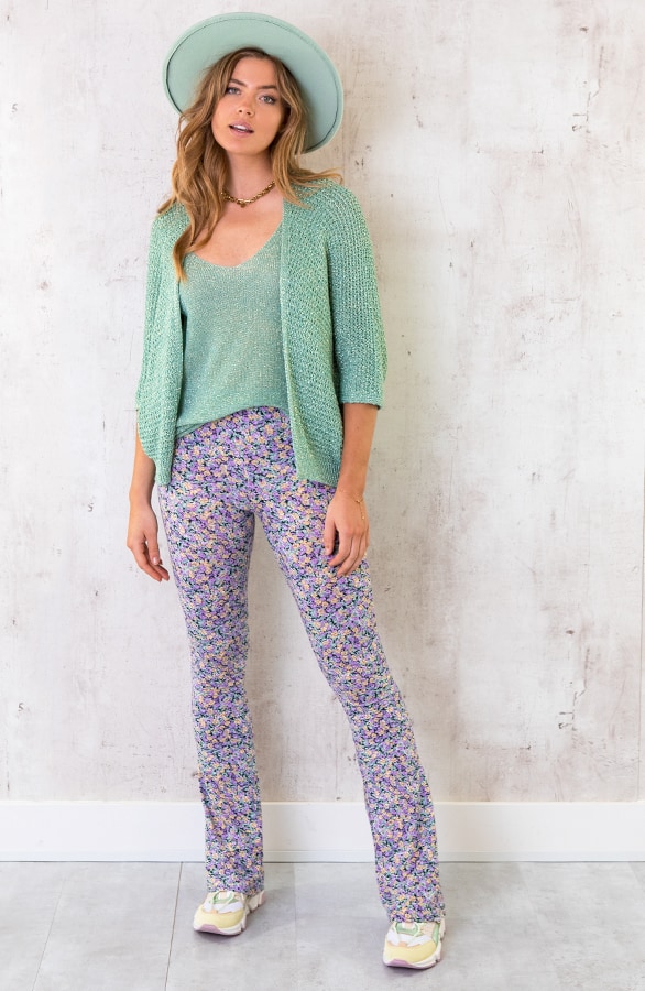 Lurex Vest Loose Fit Mint – shoparchief, foto 6