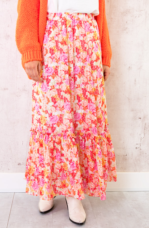 Maxi Rok Floral Fuchsia – shoparchief