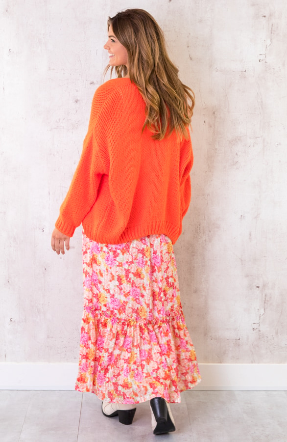 Maxi Rok Floral Fuchsia – shoparchief, foto 5