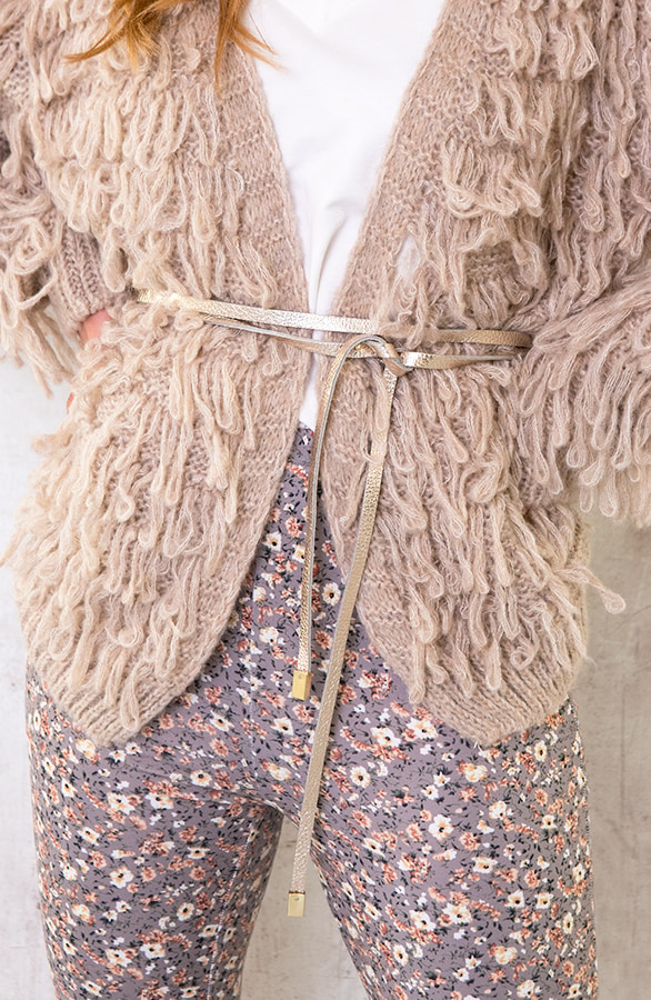 Metallic Wikkelriem Goud – shoparchief