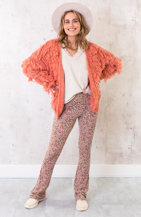 Oversized Knitted Fringe Vest Dust – shoparchief, foto 2
