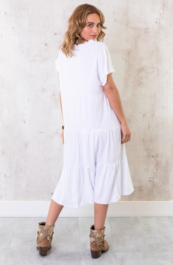 Oversized Washed Jurk Ecru – shoparchief, foto 6