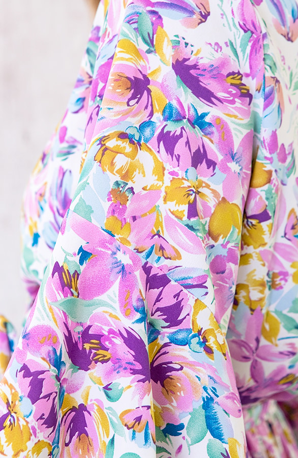 Playsuit Bloemen Lila – shoparchief, foto 3