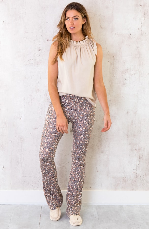 Schulter Schleife Top Beige, Shoparchiv, Foto 4