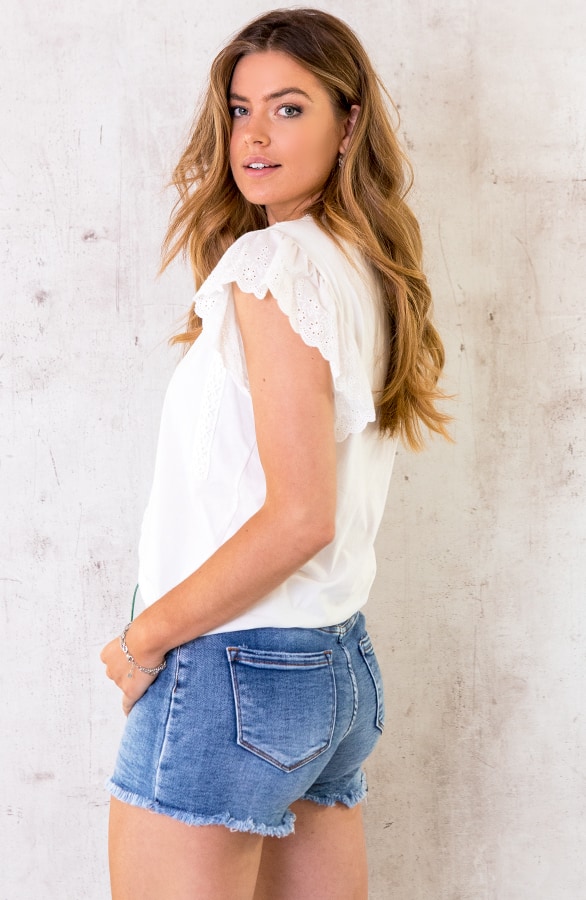 Top Met Gehaakte Details Ecru – shoparchief, foto 4
