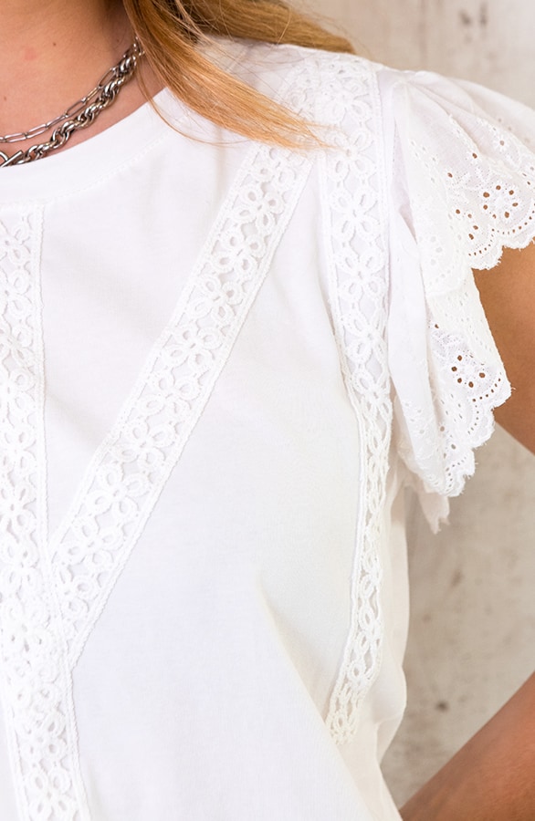 Top Met Gehaakte Details Ecru – shoparchief, foto 6