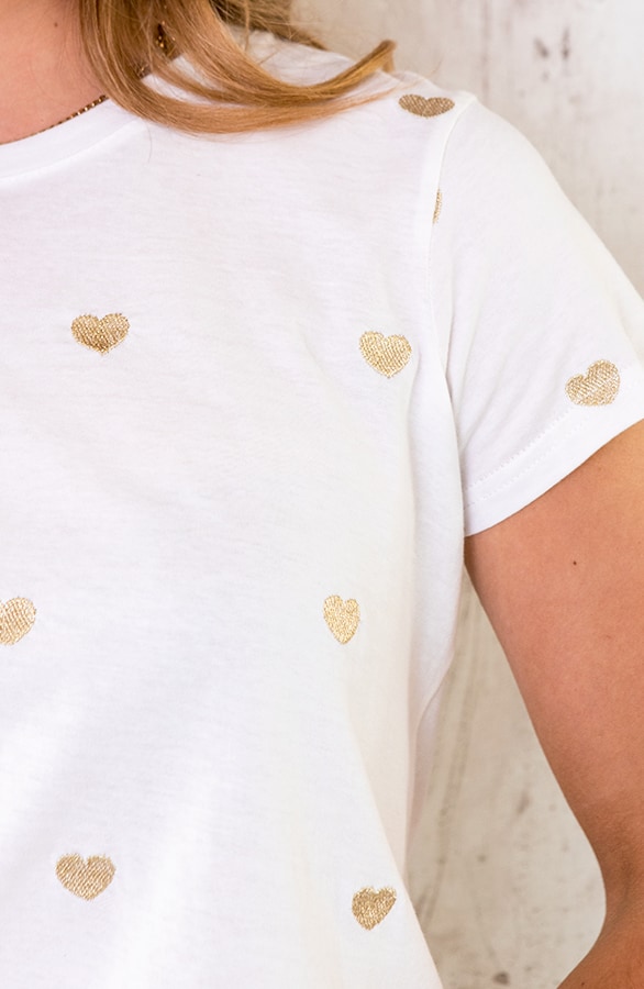 Top Met Hartjes Wit Goud – shoparchief, foto 4
