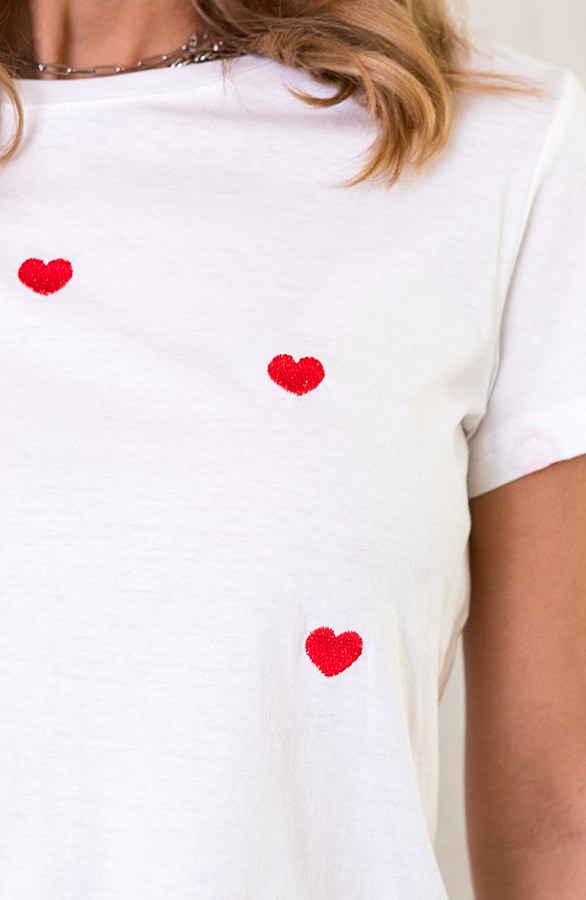 Top Met Hartjes Wit Rood – shoparchief, foto 4